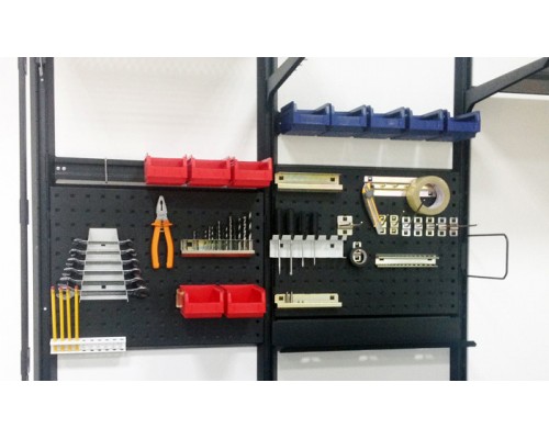 Опора для пластиковых лотков на панель перфорированную